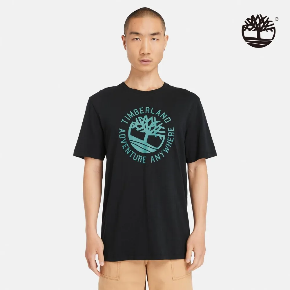 Timberland 男款黑色厚款LOGO標誌圓領長袖上衣|A2D3J001 歷史價格詳細信息