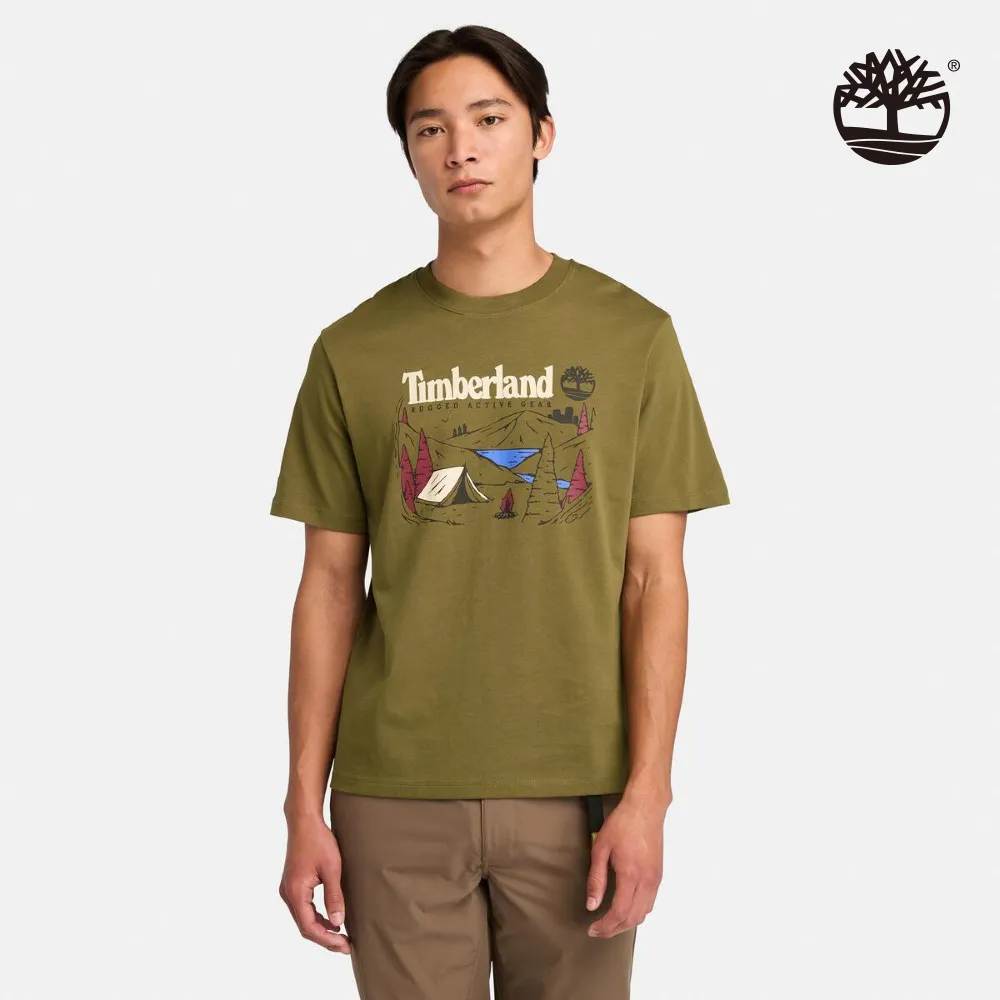 Timberland 男款橄欖綠色休閒工裝長褲|A6UQ6302 歷史價格詳細信息