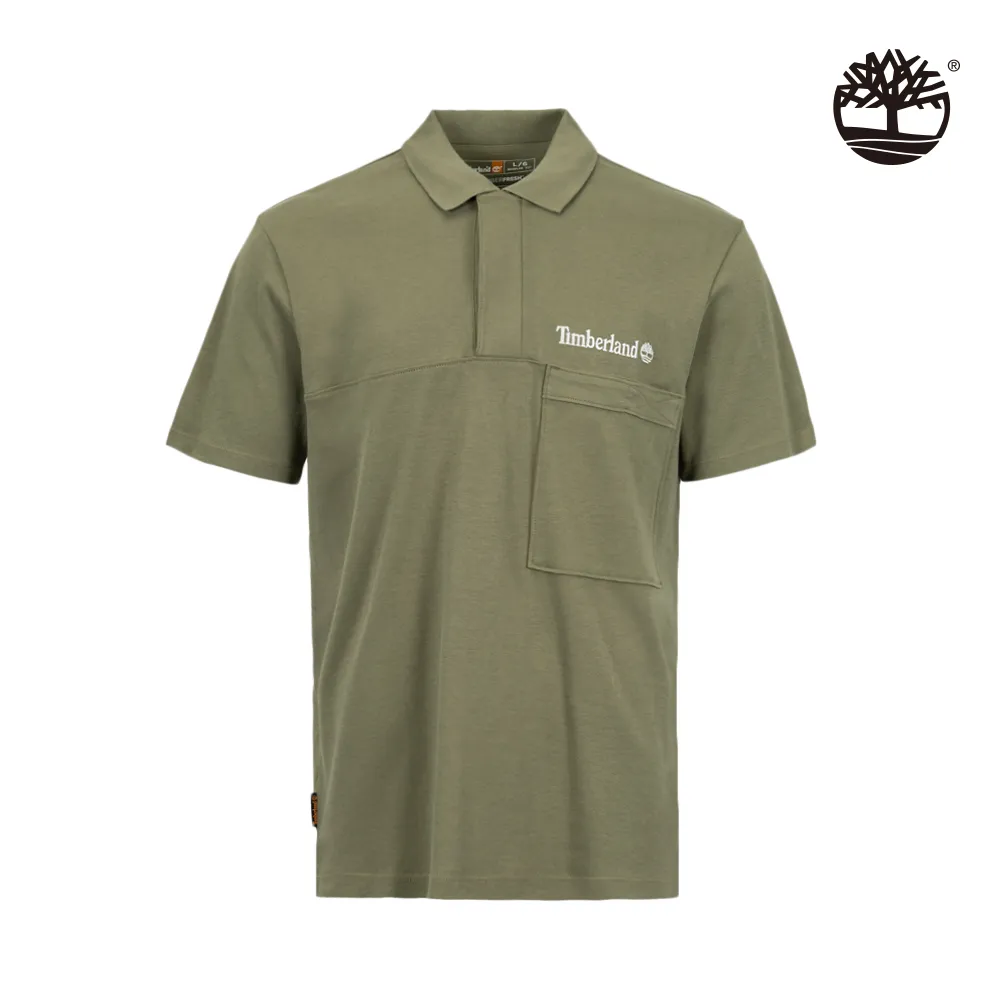 Timberland 女款灰綠色 Logo 短袖休閒T恤|A6AZP590 歷史價格詳細信息