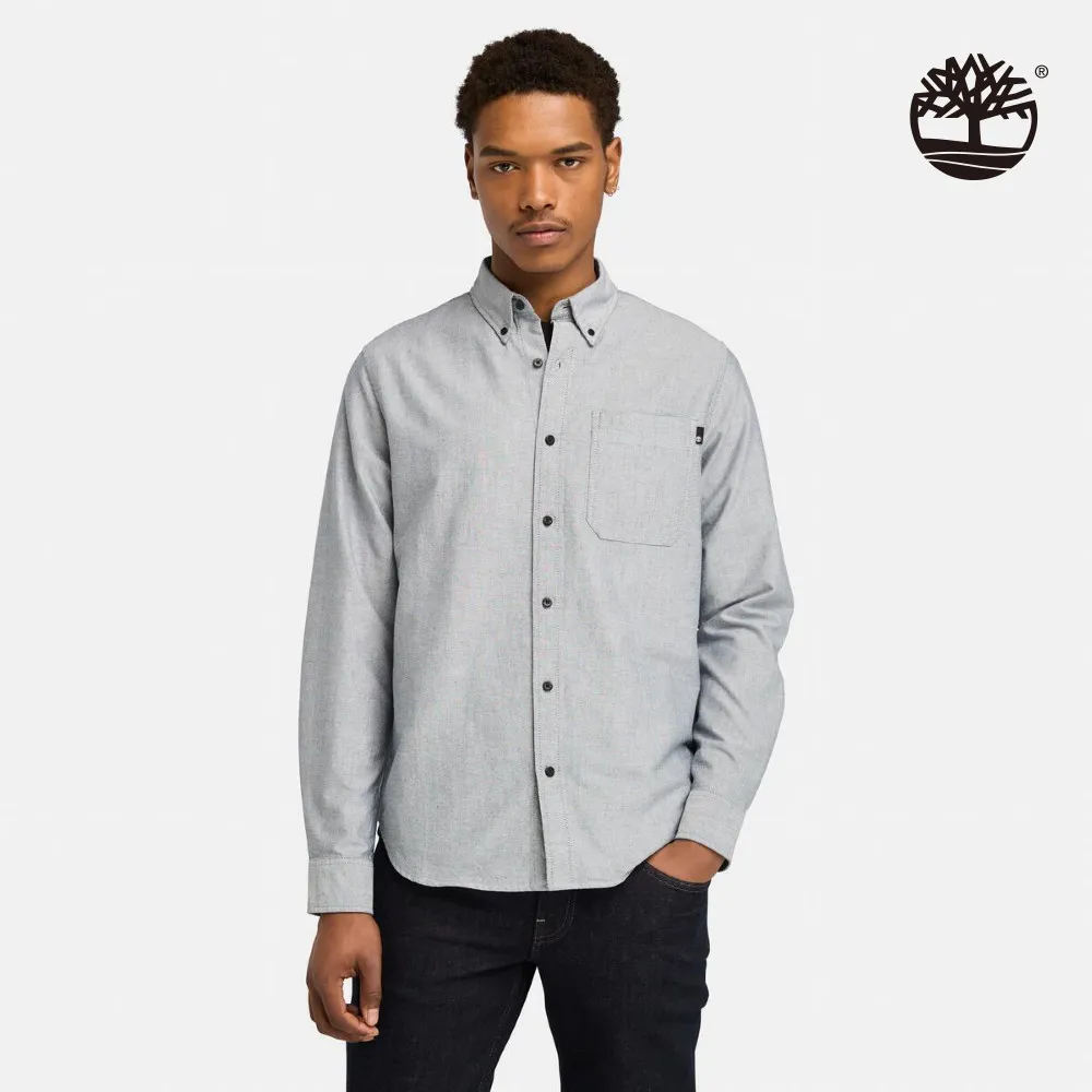 Timberland 男款深寶石藍牛津有機棉長袖修身襯衫|A2BAQZ16 歷史價格詳細信息