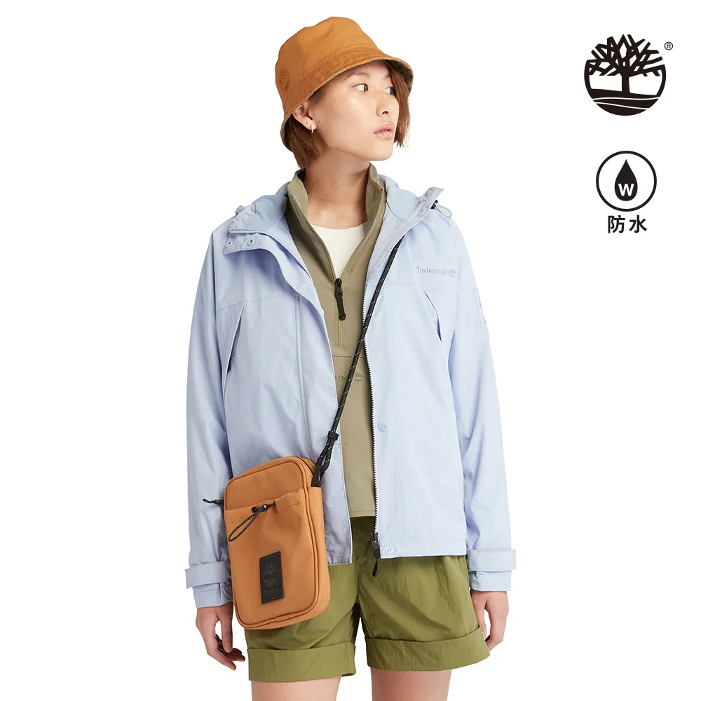 Timberland 女款藍粉拼接調節下擺連帽上衣|A23S6451 歷史價格詳細信息