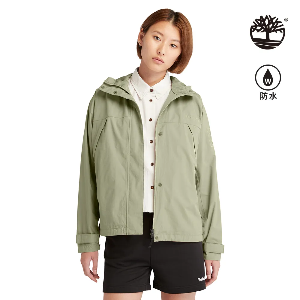 Timberland 女款灰綠色 Logo 短袖休閒T恤|A6AZP590 歷史價格詳細信息