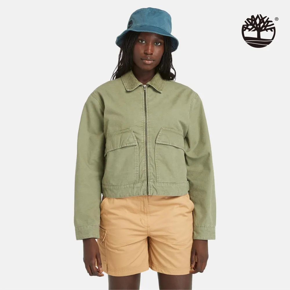 Timberland 男款灰綠色帆布休閒外套|A2PB1590 歷史價格詳細信息