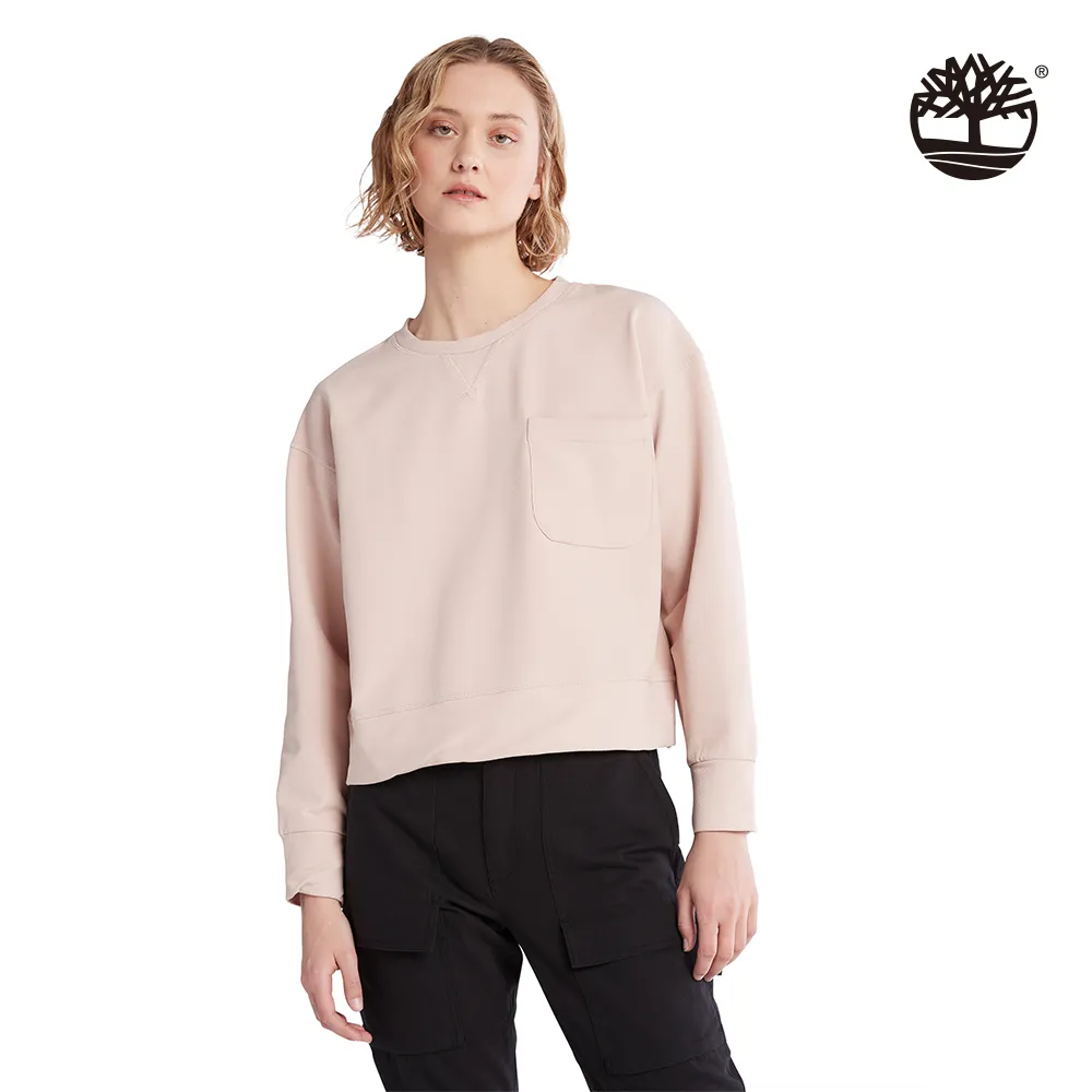 Timberland 女款浮雕玫瑰有機棉拼接撞色寬鬆連帽長袖上衣|A612H662 歷史價格詳細信息