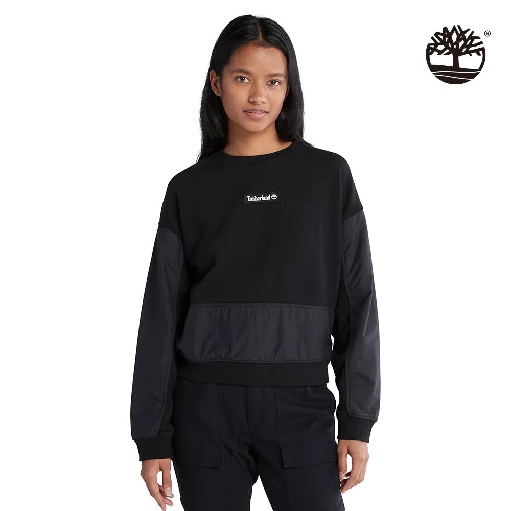 Timberland 男款黑色Oyster River Logo圓領大學T|A5SF8001 歷史價格詳細信息