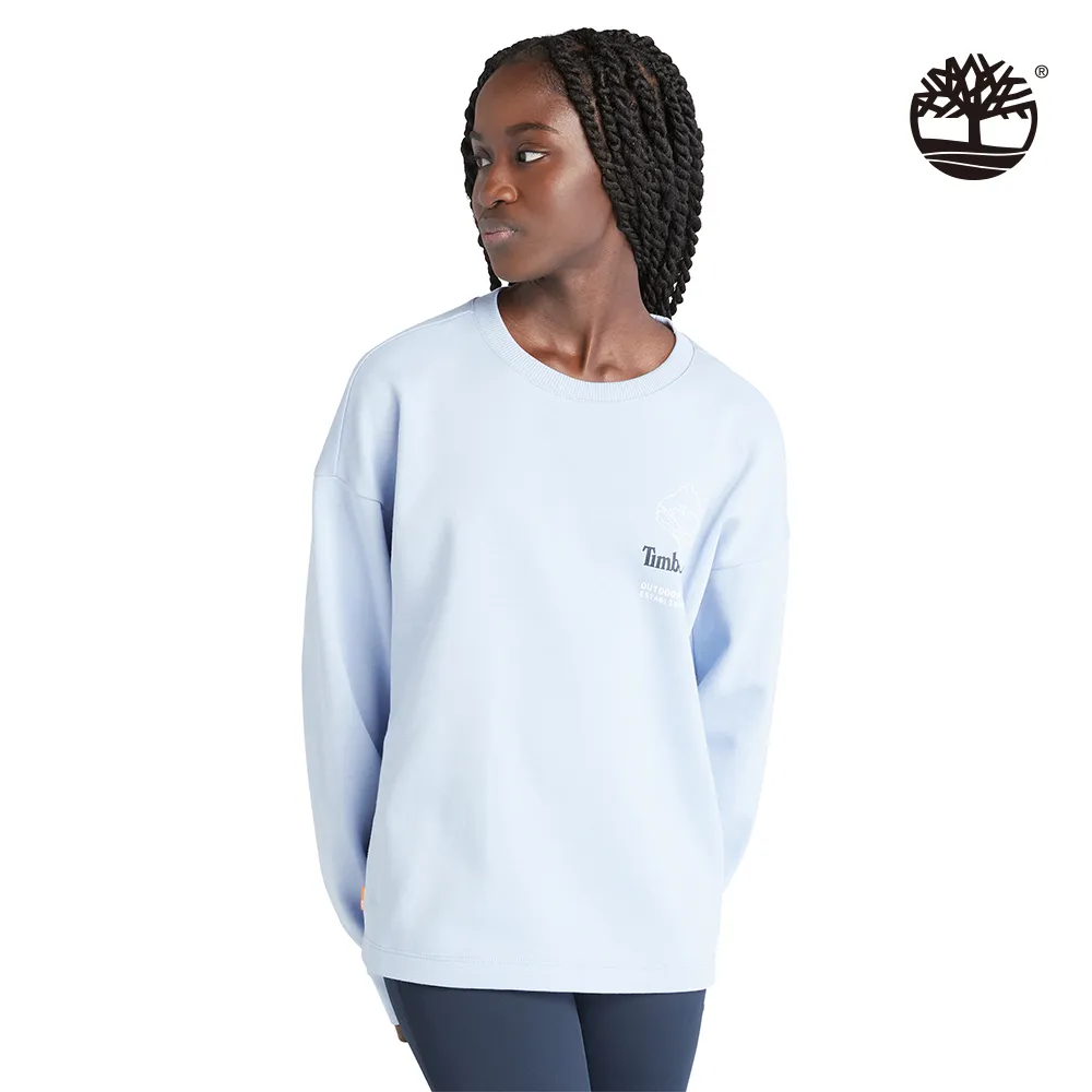 Timberland 女款藍粉拼接調節下擺連帽上衣|A23S6451 歷史價格詳細信息