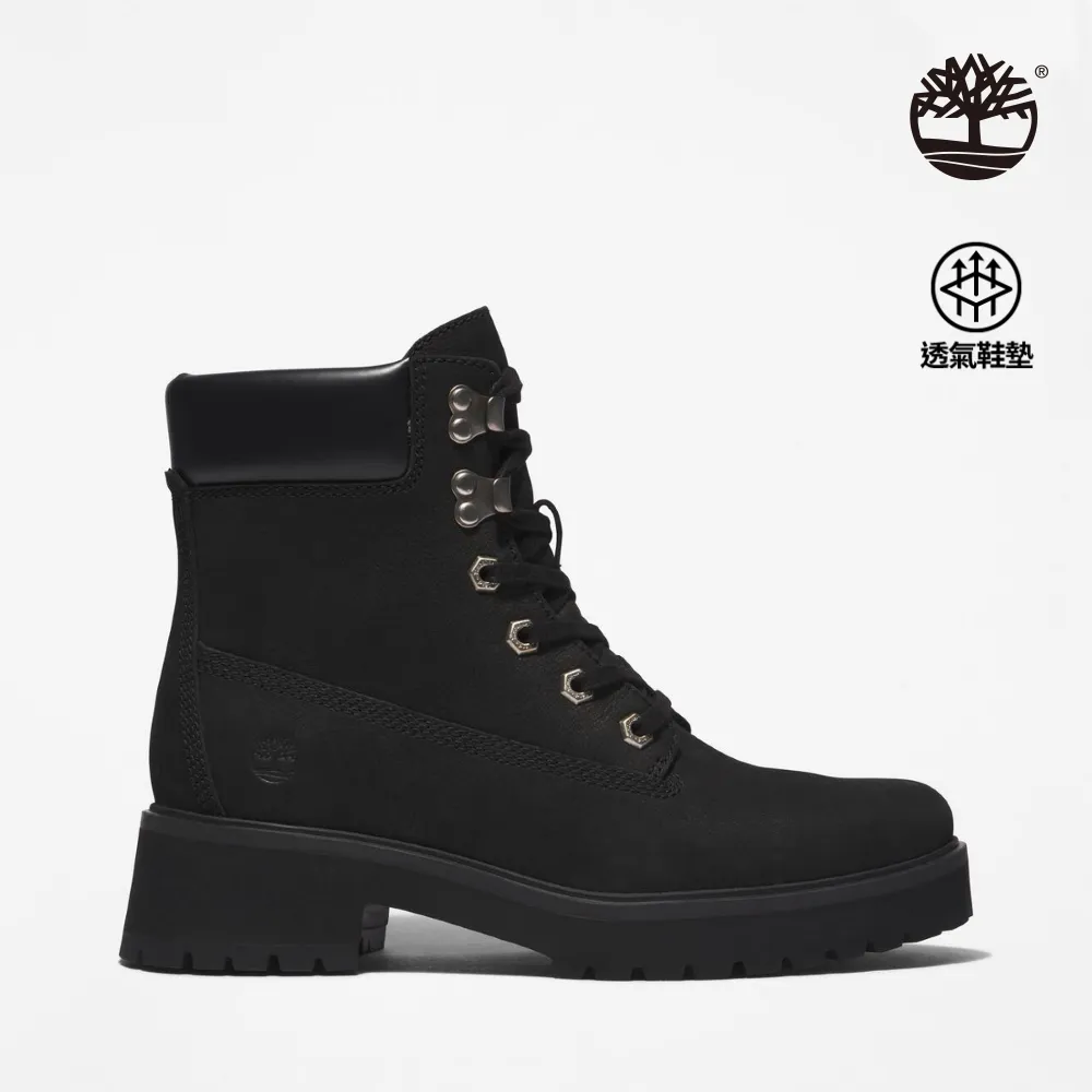 Timberland 女款黑色磨砂革緩震Timberland Sky6吋綁帶靴|A428J001 歷史價格詳細信息