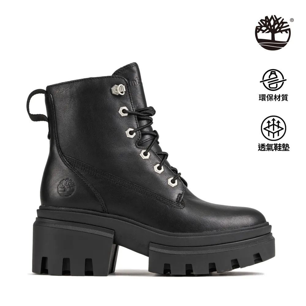 Timberland 女款黑色全粒面皮革高筒靴|A5YMR015 歷史價格詳細信息