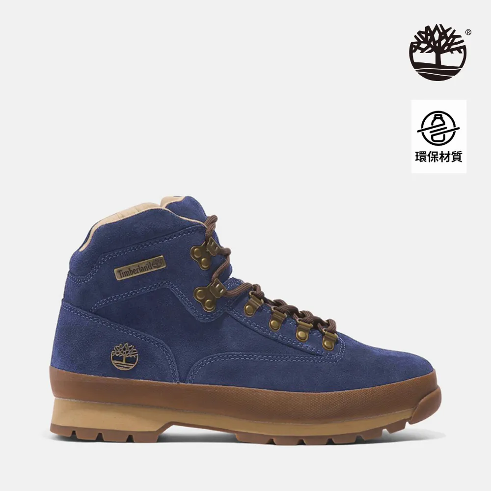 Timberland 中性款深藍色刺繡徽標厚磅短袖T恤|A5Z5U433 歷史價格詳細信息