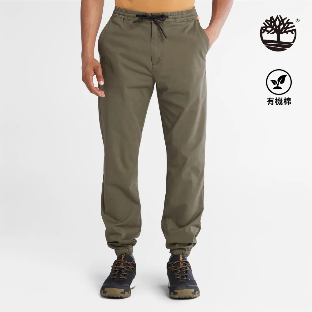 Timberland 男款軍綠色抽繩窄版慢跑褲|A2BZWA58 歷史價格詳細信息