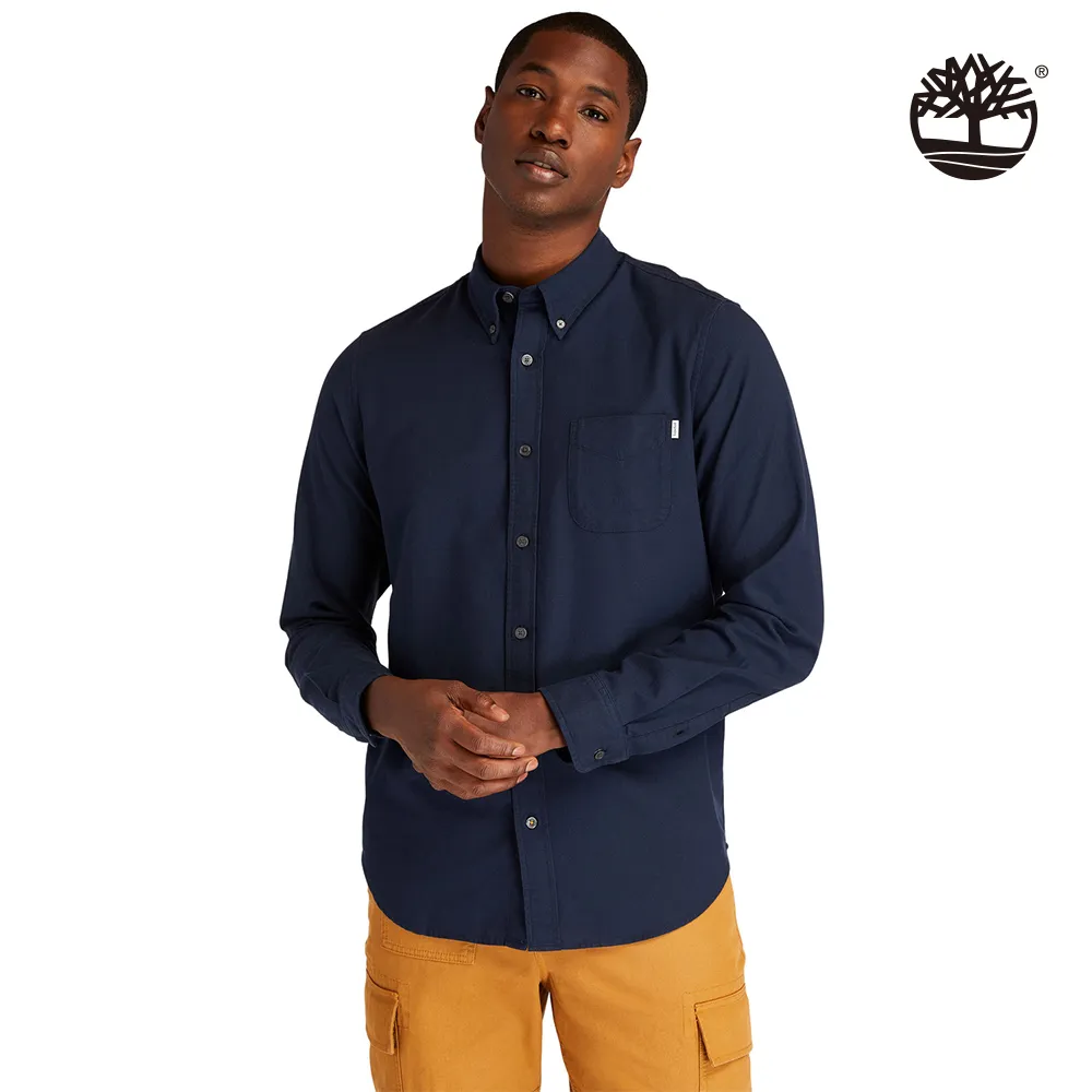 Timberland 男款深寶石藍Gale River純棉長袖牛津襯衫|A2ES5Z16 歷史價格詳細信息