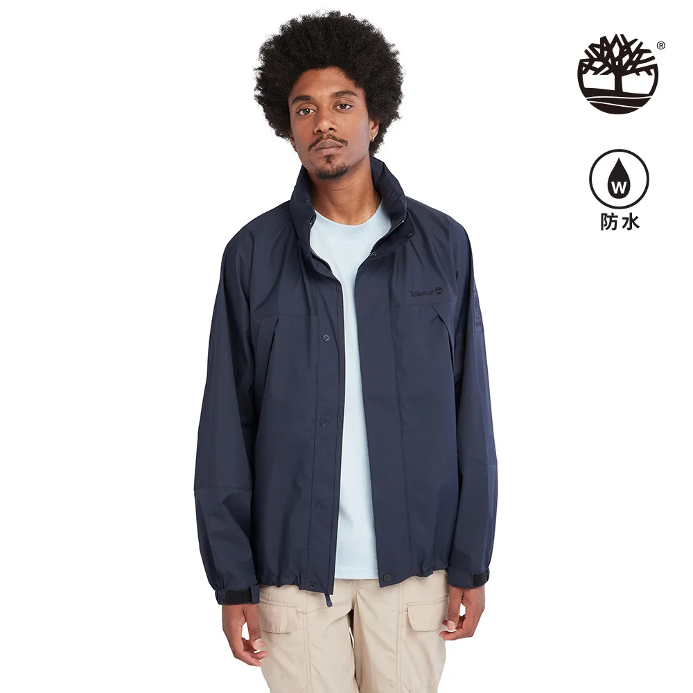 Timberland 男款深藍色再生尼龍防潑水寬版襯衫外套|A5Y6H433 歷史價格詳細信息