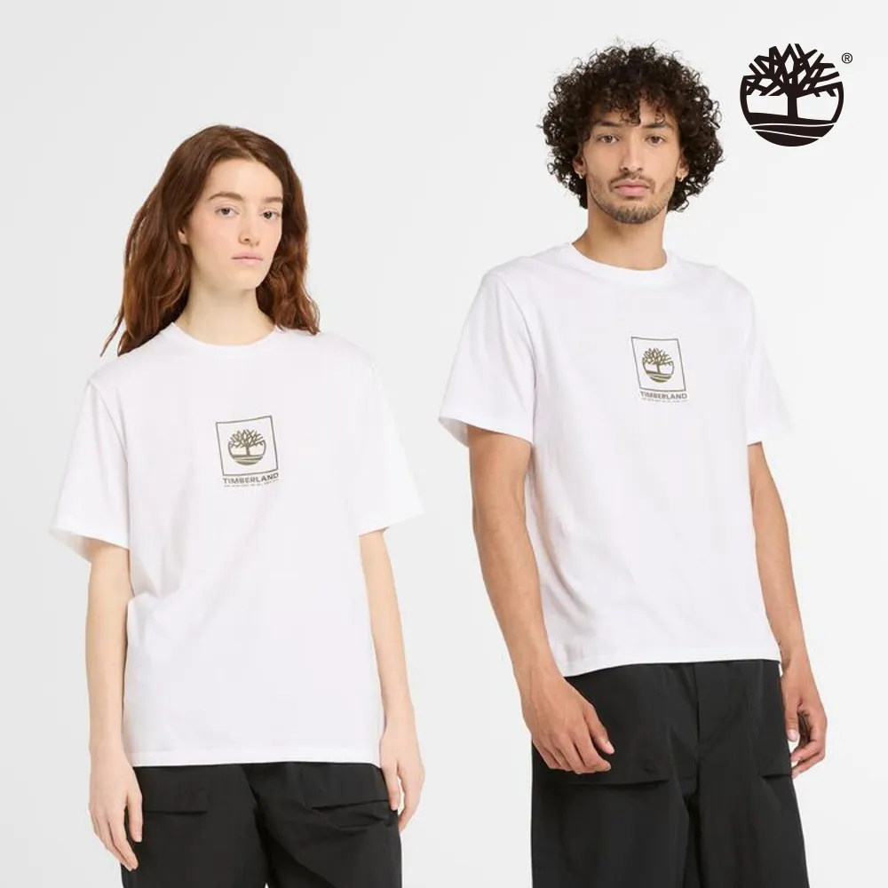Timberland 中性白色短袖印花T恤|A6QEW100 歷史價格詳細信息