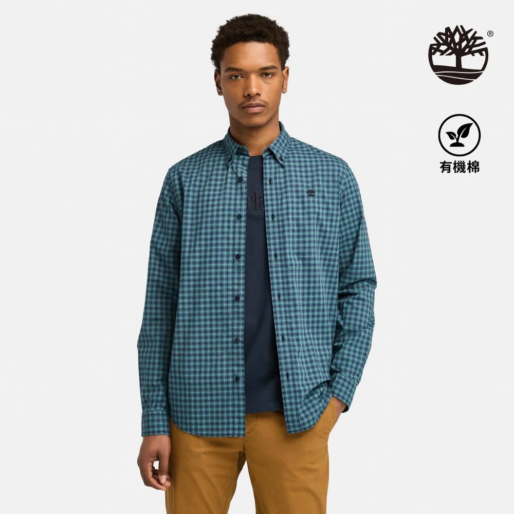 Timberland 男款深寶石藍府綢格紋襯衫|A44EUB68 歷史價格詳細信息