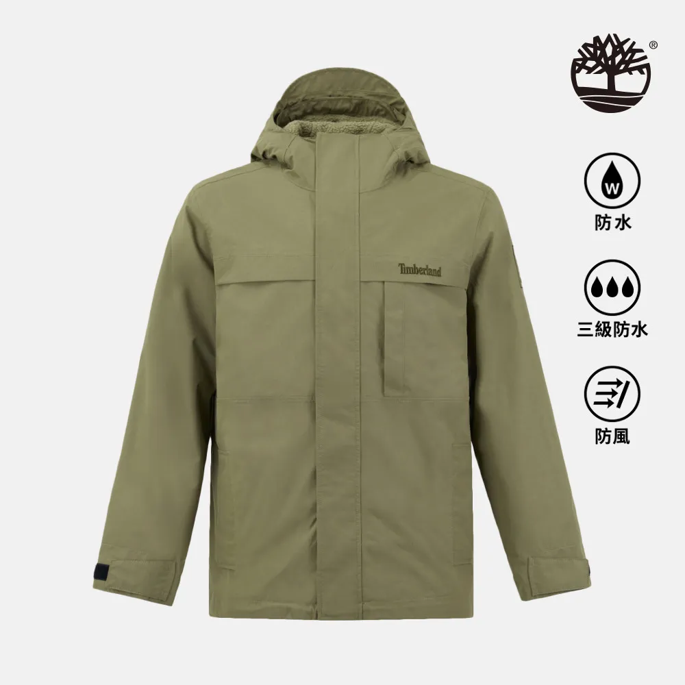 Timberland 男款灰綠色Benton防水3合1外套|A696H590 歷史價格詳細信息