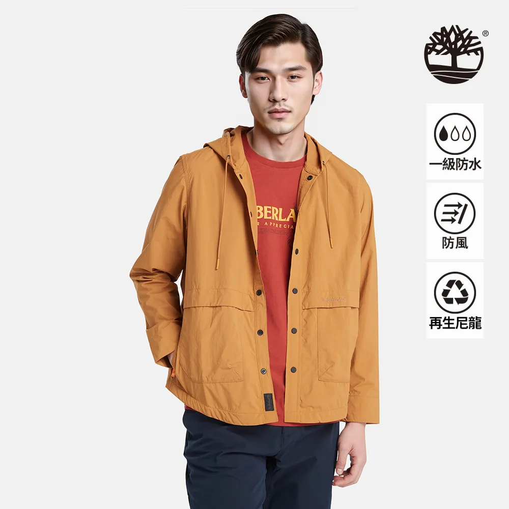 【Timberland】男款小麥色防潑水抗UV防風襯衫外套(A6KTNP47) 歷史價格詳細信息