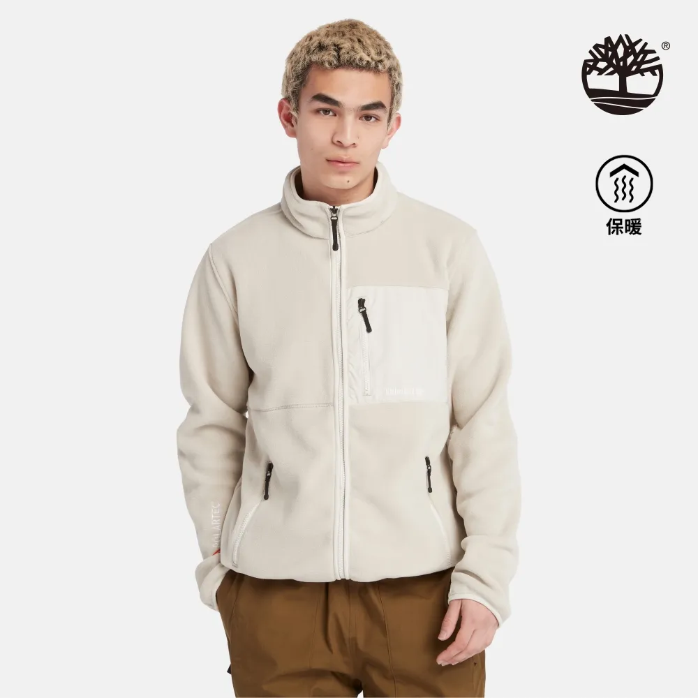 Timberland 男款化石灰 Polartec® LOGO 半拉鍊上衣|A2NRKCY2 歷史價格詳細信息