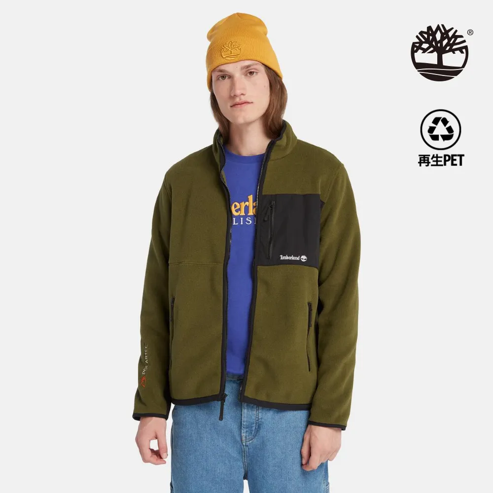 Timberland 男款橄欖綠色Polartec®抓絨外套|A5M7X302 歷史價格詳細信息