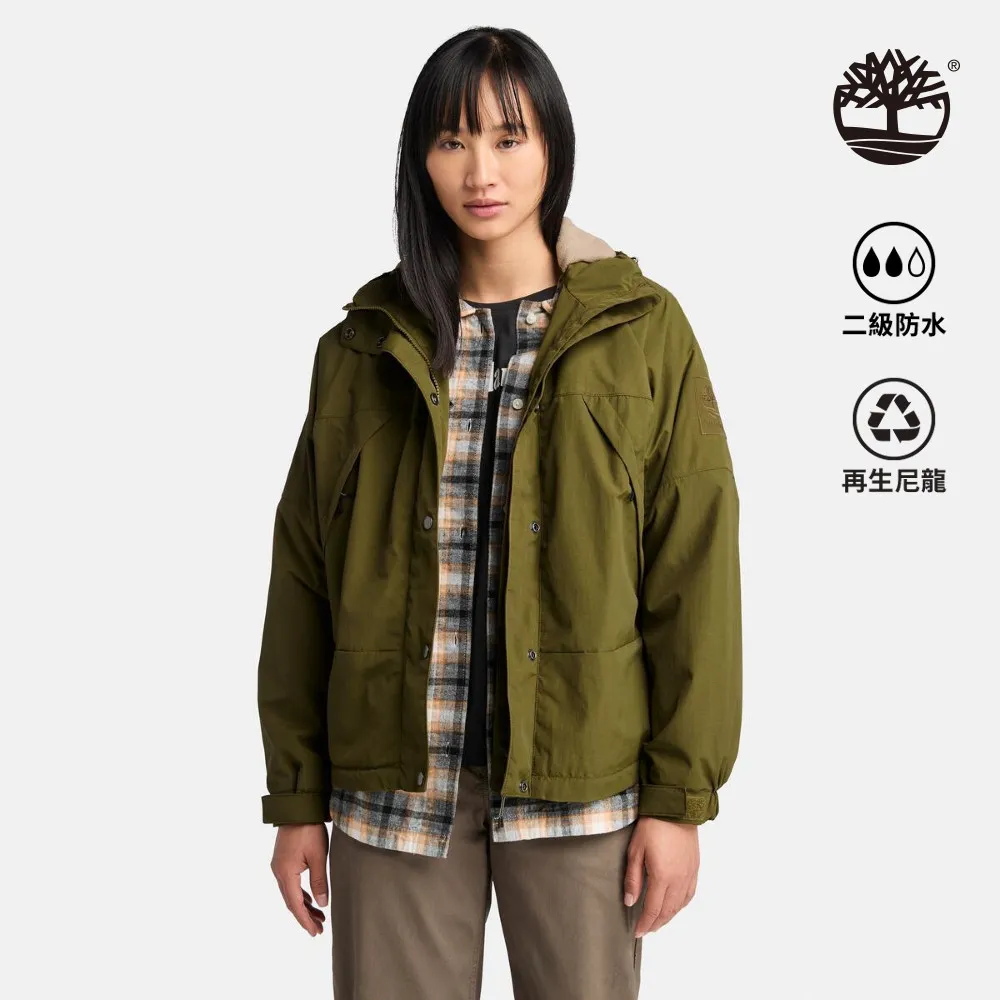 Timberland 女款橄欖綠色Winnick防潑水抓絨內裡外套|A5ZPQ302 歷史價格詳細信息