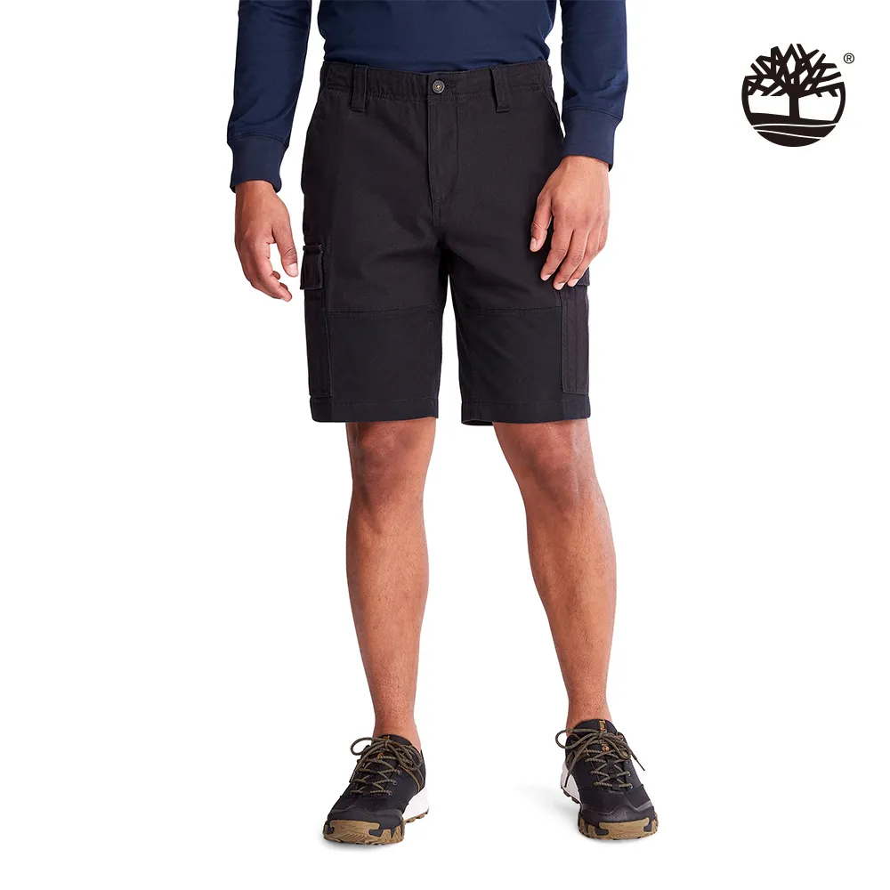 Timberland 男款黑色有機棉多口袋工裝短褲|A5ZAS001 歷史價格詳細信息