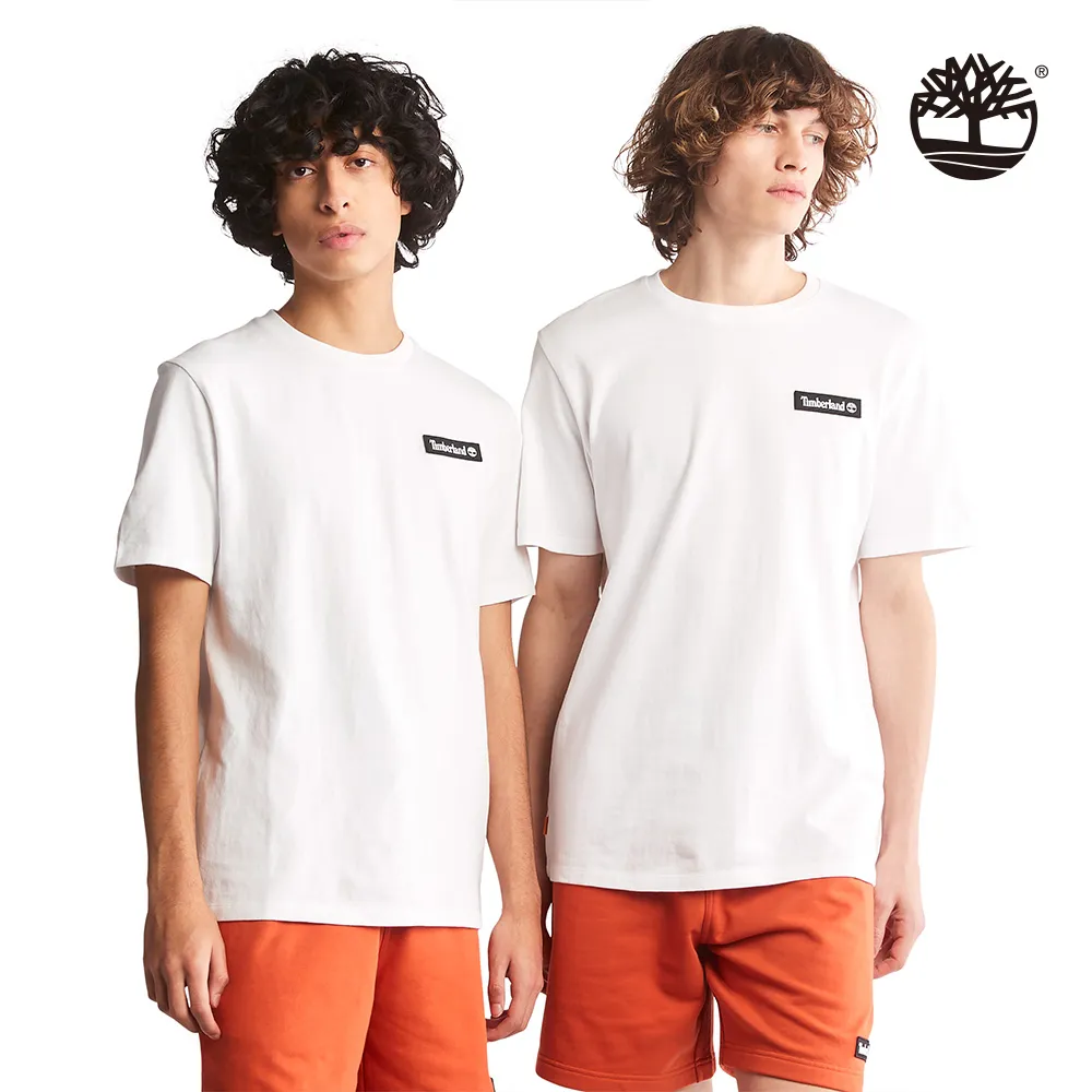 Timberland 中性白色地球圖案印花方型剪裁短袖T恤|A6QAH100 歷史價格詳細信息