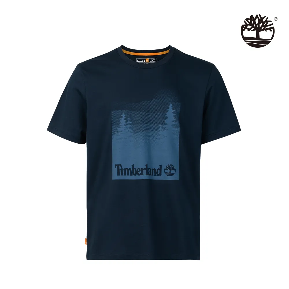 Timberland 男款深藍色短袖印花T恤|A5UX7433 歷史價格詳細信息