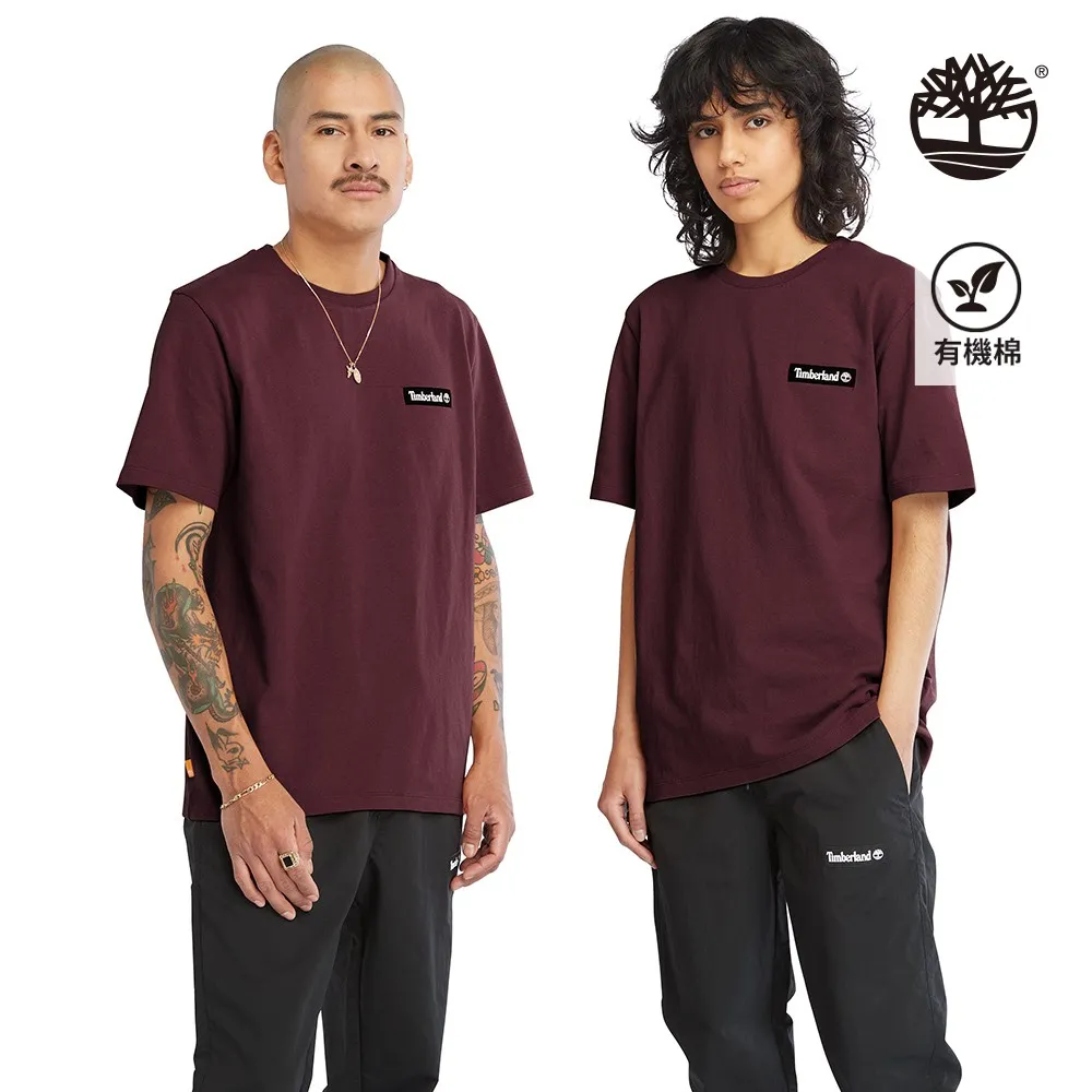 Timberland 中性暗紅色背後印花短袖T恤|A6A9KEOD 歷史價格詳細信息