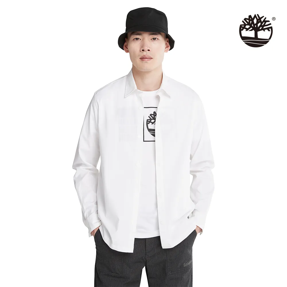 【Timberland】男款白色長袖襯衫外套(A2AHZA94) 歷史價格詳細信息