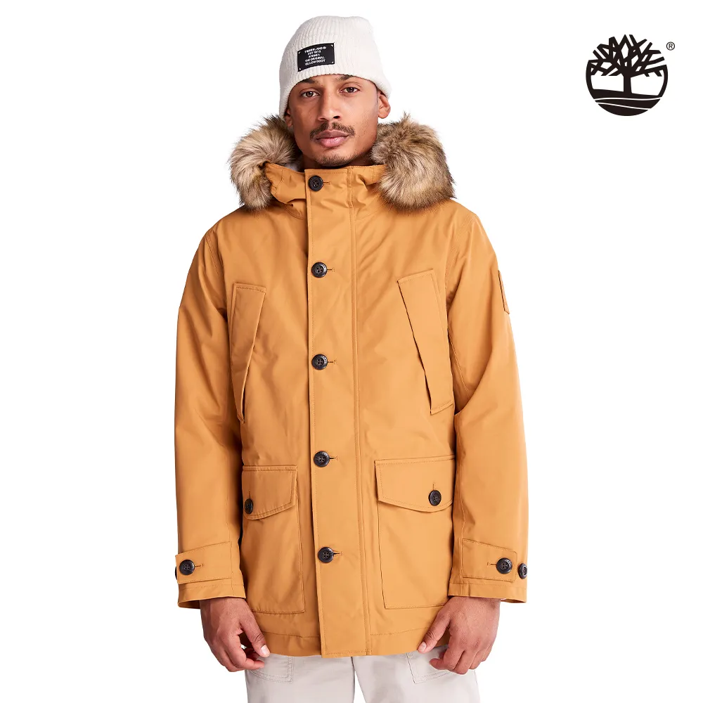 Timberland 男款小麥色雙面環保材質抓絨絎縫連帽外套|A69NHP47 歷史價格詳細信息