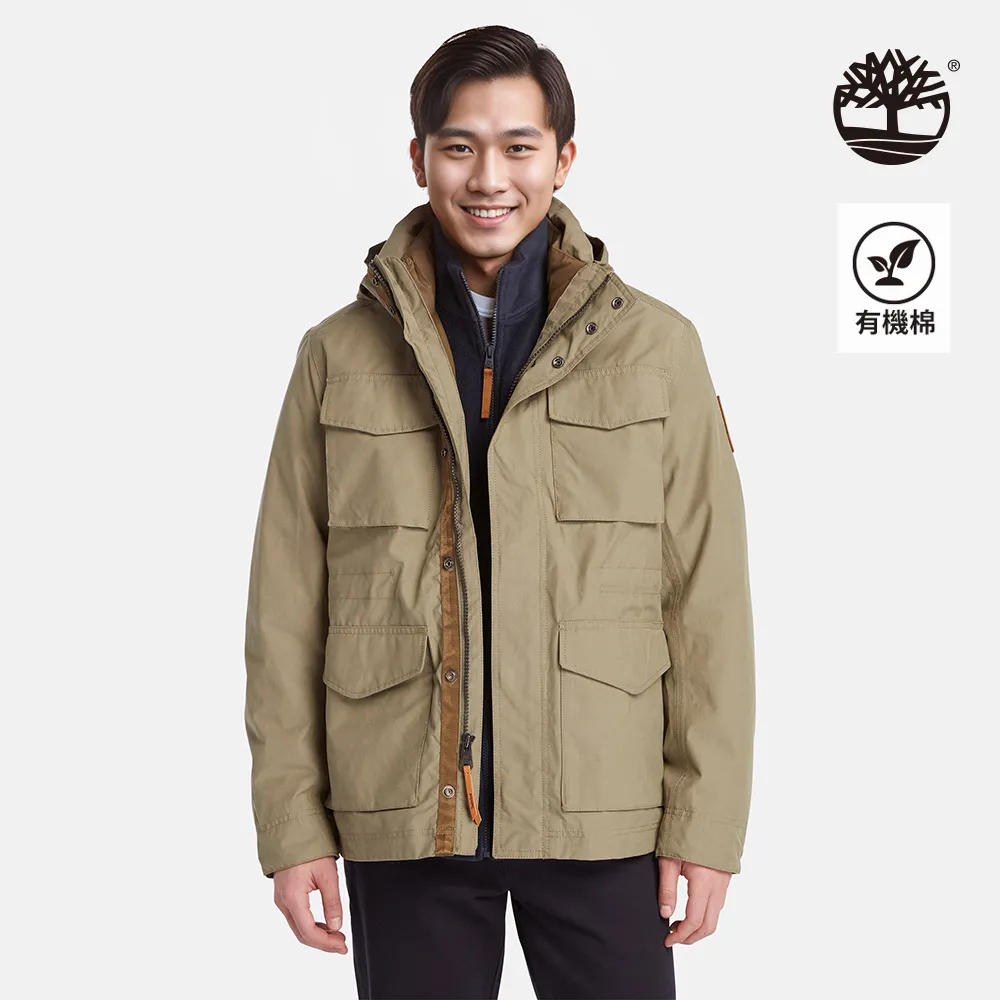 Timberland 男款灰綠色防水三合一飛行外套|A6M4N590 歷史價格詳細信息