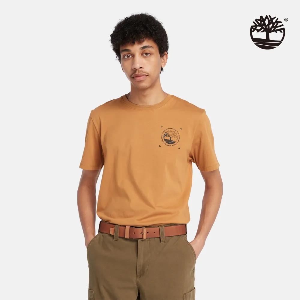 【Timberland】男款小麥色印花T恤(A29C5P47) 歷史價格詳細信息