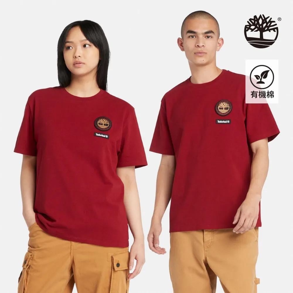Timberland 中性暗紅色背後印花短袖T恤|A6A9KEOD 歷史價格詳細信息