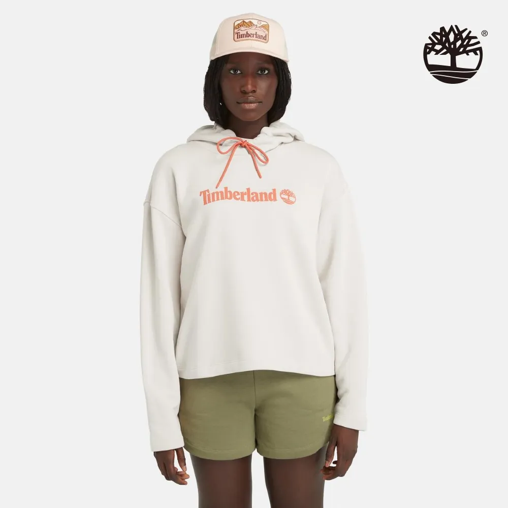 Timberland 女款復古白寬版格紋長袖上衣|A6HN9CM9 歷史價格詳細信息