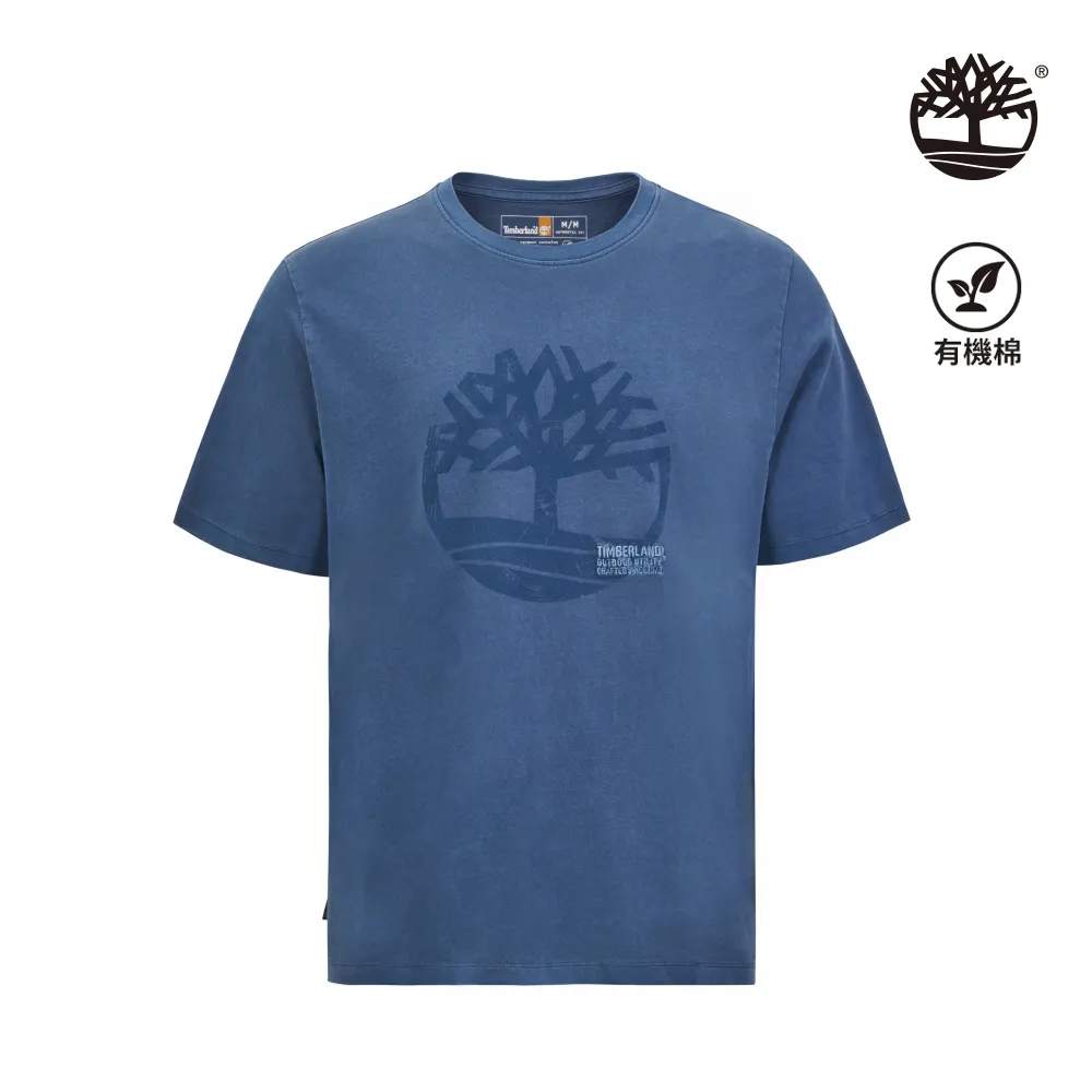 Timberland 男款深藍色Logo短袖T恤|A6DKUZ02 歷史價格詳細信息