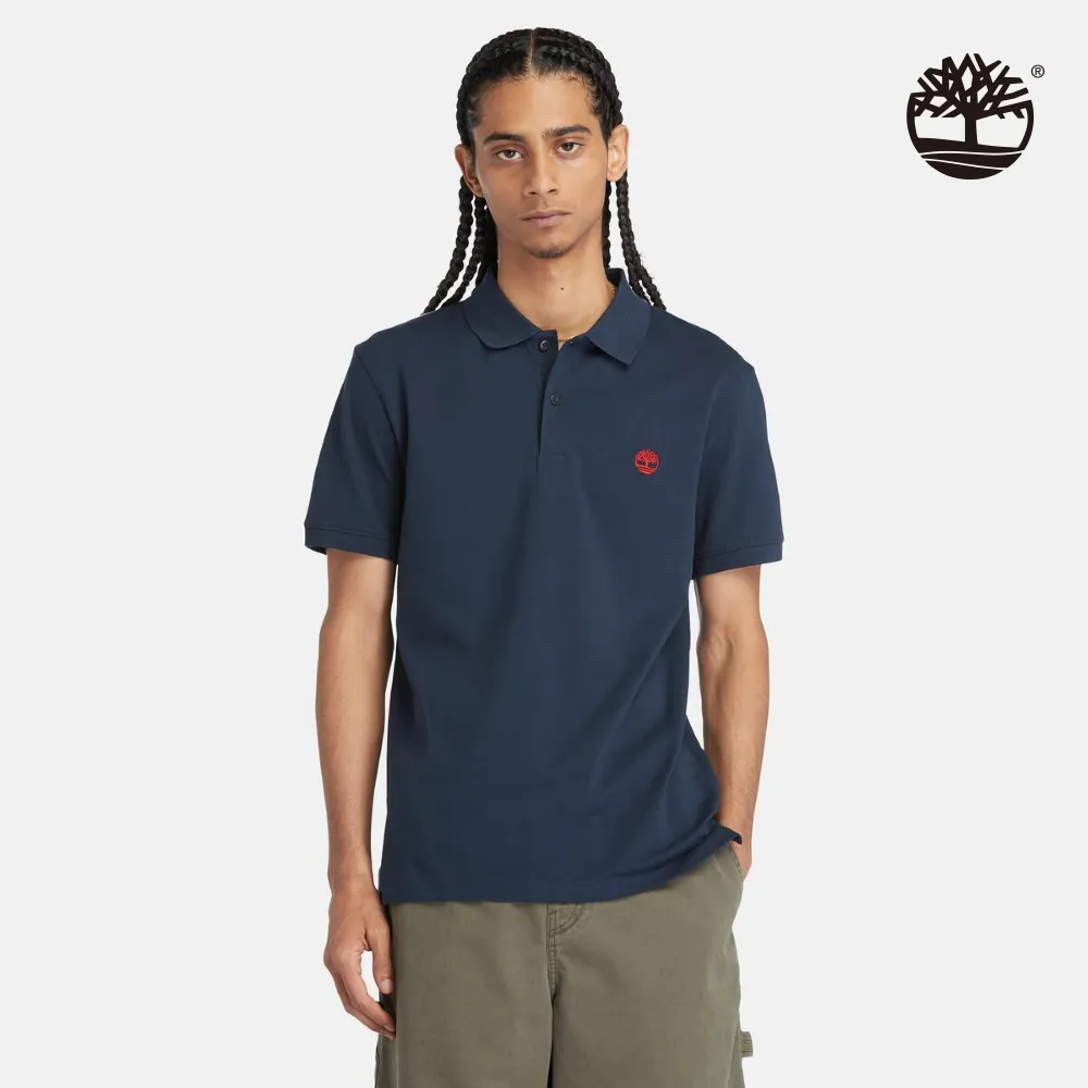 Timberland 男款深寶石藍彈性府綢格紋襯衫|A691KB68 歷史價格詳細信息