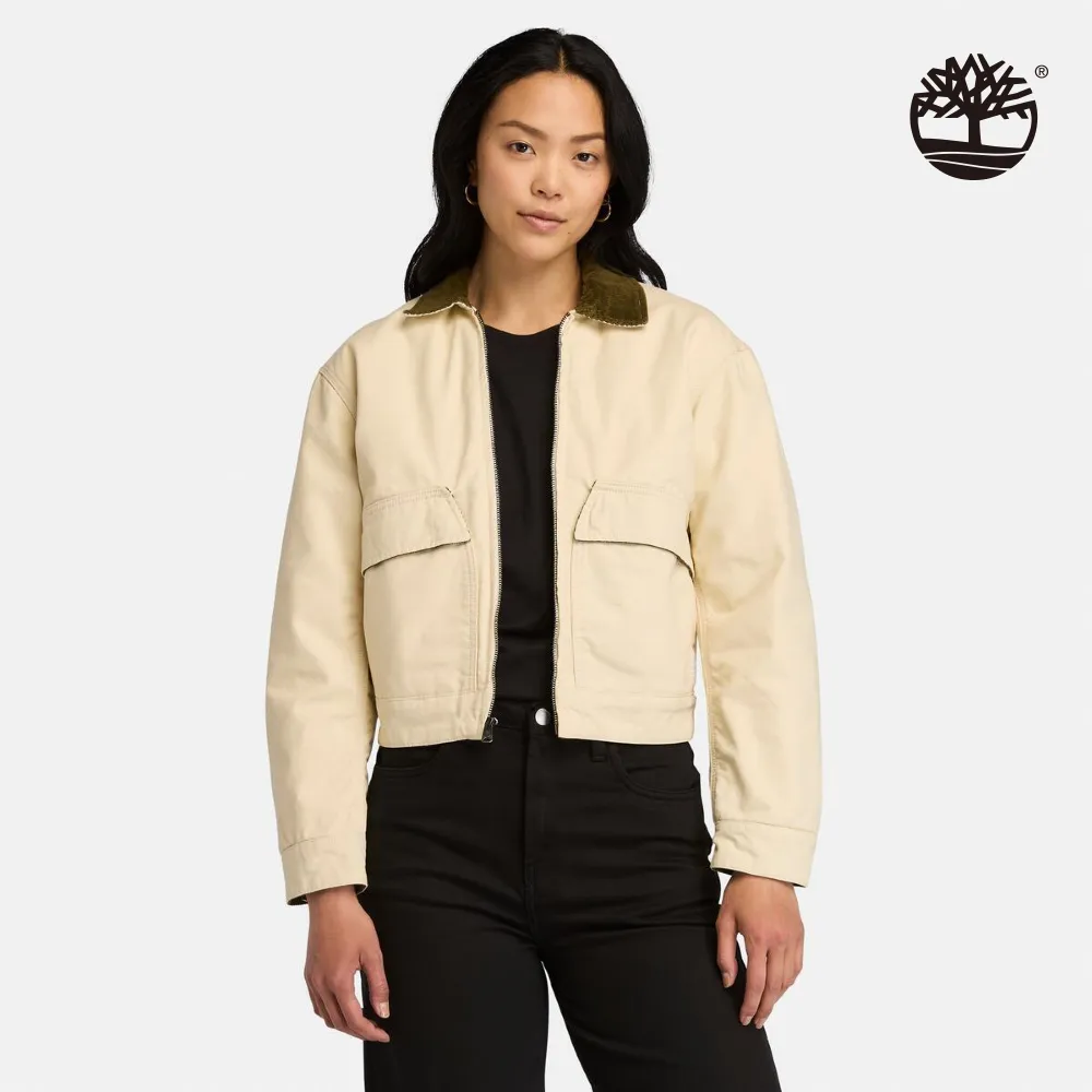 Timberland 女款象牙白帆布中筒休閒靴|A2R1AETJ 歷史價格詳細信息