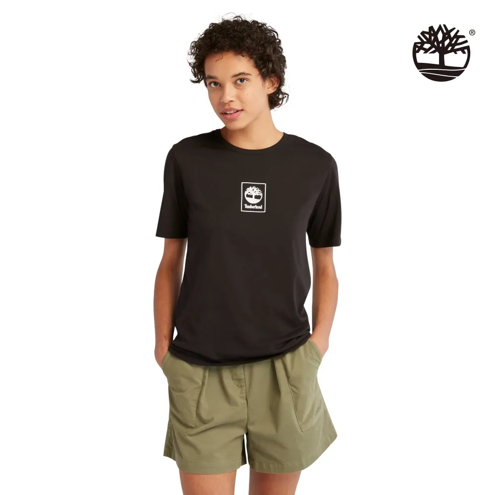 Timberland 女款黑色純棉簡約口袋短袖T恤|A6HNW001 歷史價格詳細信息