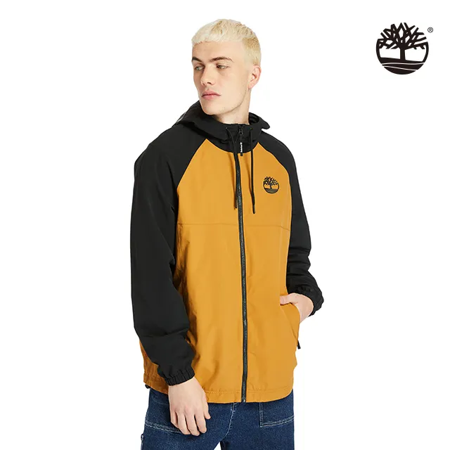 Timberland 男款小麥色防水再生尼龍連帽外套|A2CEFP56 歷史價格詳細信息