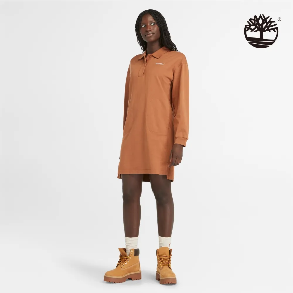 Timberland 女款深棕色Polo式連身裙|A6HZTK43 歷史價格詳細信息