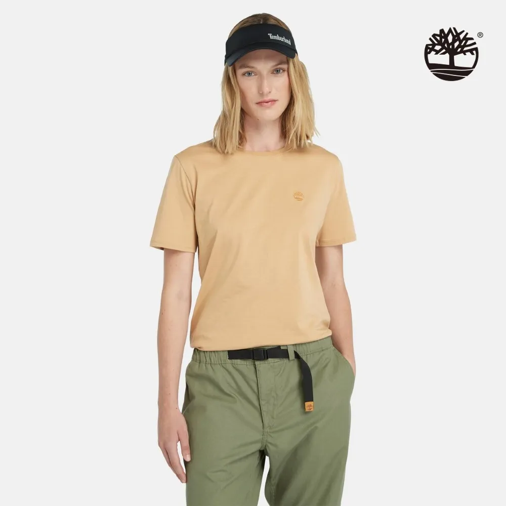 【Timberland】女款小麥色短袖休閒T恤(A6ATEEH3) 歷史價格詳細信息