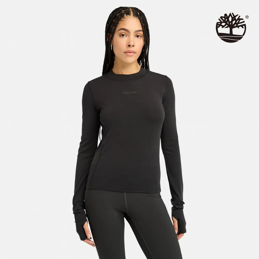 Timberland 女款黑色透氣排汗長袖T恤|A5ZDYX65 歷史價格詳細信息