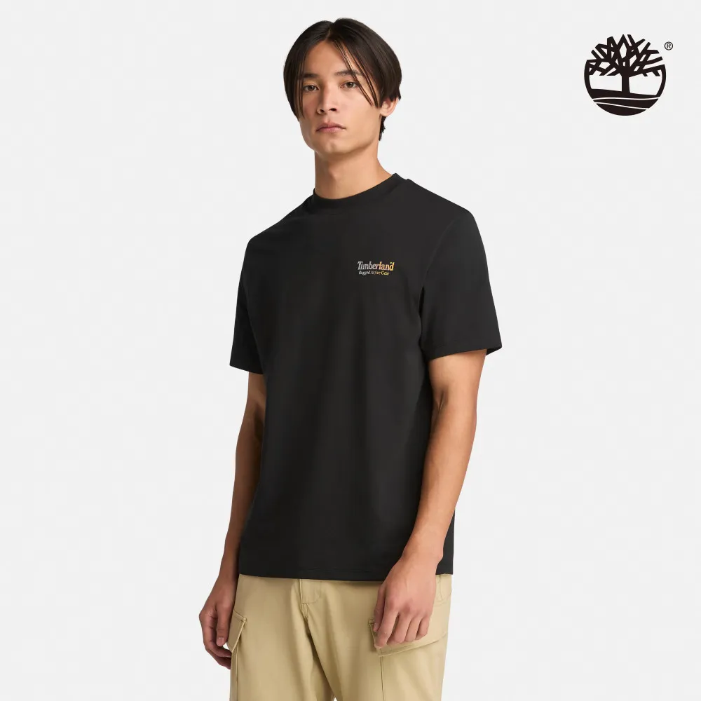 Timberland 男款黑色背面圖案T恤|A69Z5001 歷史價格詳細信息