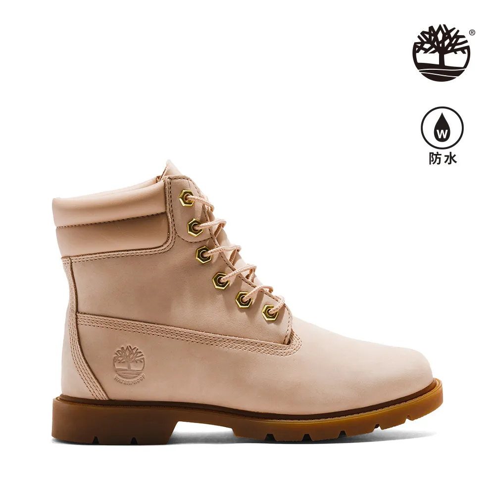 Timberland 女款淺粉色磨砂革保暖緩震防水6吋靴|A5N35DR1 歷史價格詳細信息
