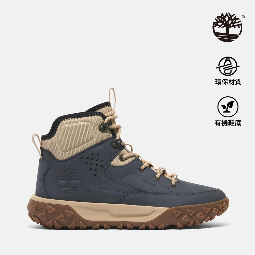 Timberland 中性款深藍色刺繡徽標厚磅短袖T恤|A5Z5U433 歷史價格詳細信息