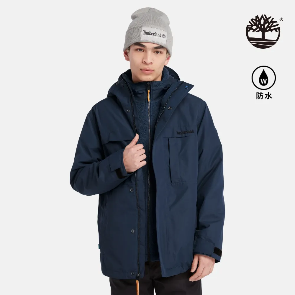 Timberland 男款深寶石藍防水3合1外套|A5MBP433 歷史價格詳細信息