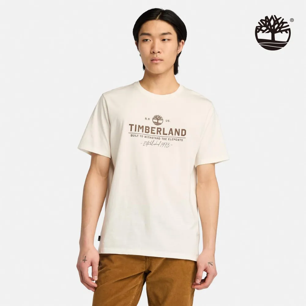 Timberland 男款白色印花短袖T恤|A29C5100 歷史價格詳細信息