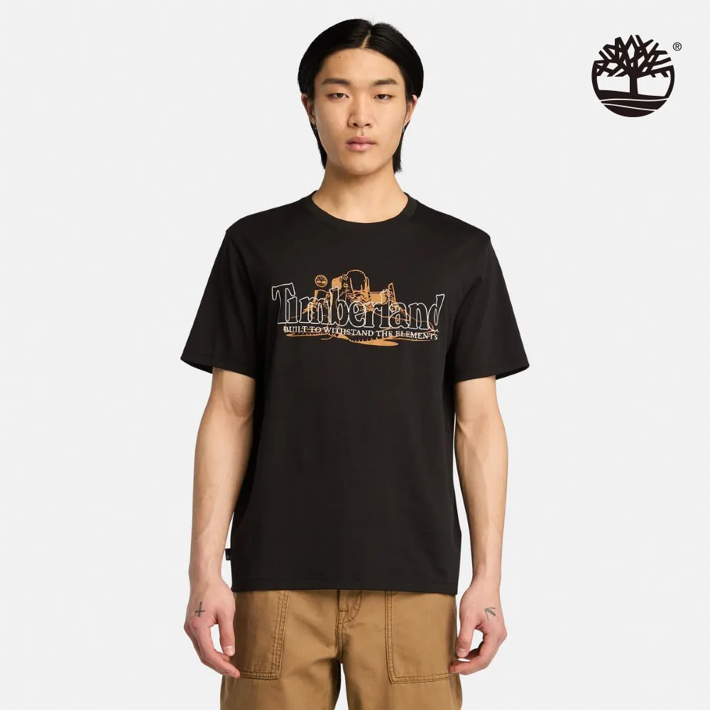 Timberland 男款黑色印花口袋長袖T恤|A6B5R001 歷史價格詳細信息