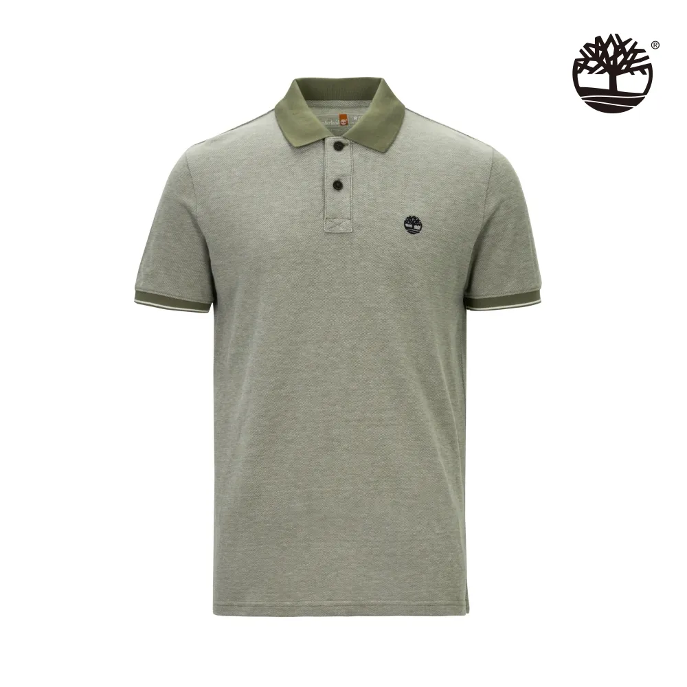 【Timberland】男款灰綠色牛津 Polo 衫(A2PFM590) 歷史價格詳細信息