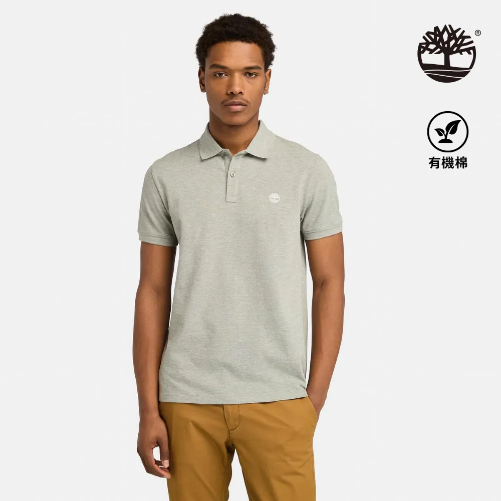 Timberland 男款灰色休閒短袖POLO衫|A6943052 歷史價格詳細信息