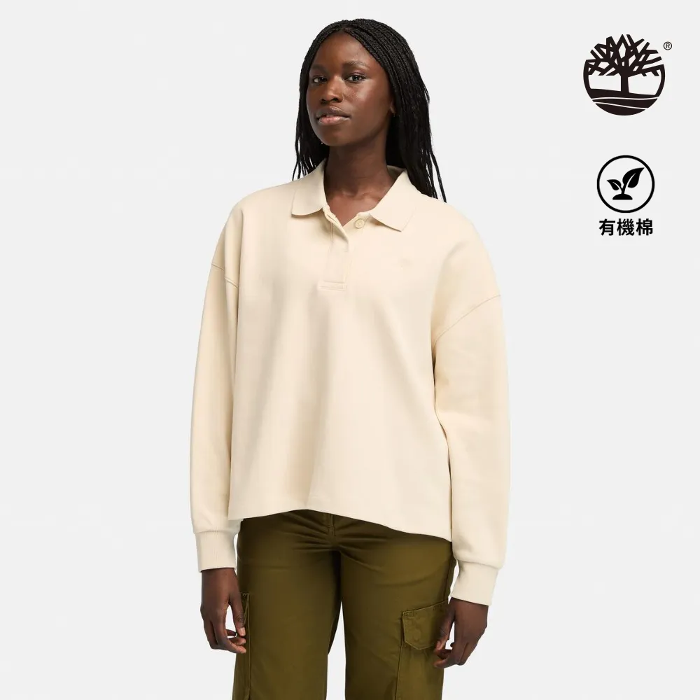 【Timberland】女款象牙色長袖POLO衫(A5Z6FEFL) 歷史價格詳細信息